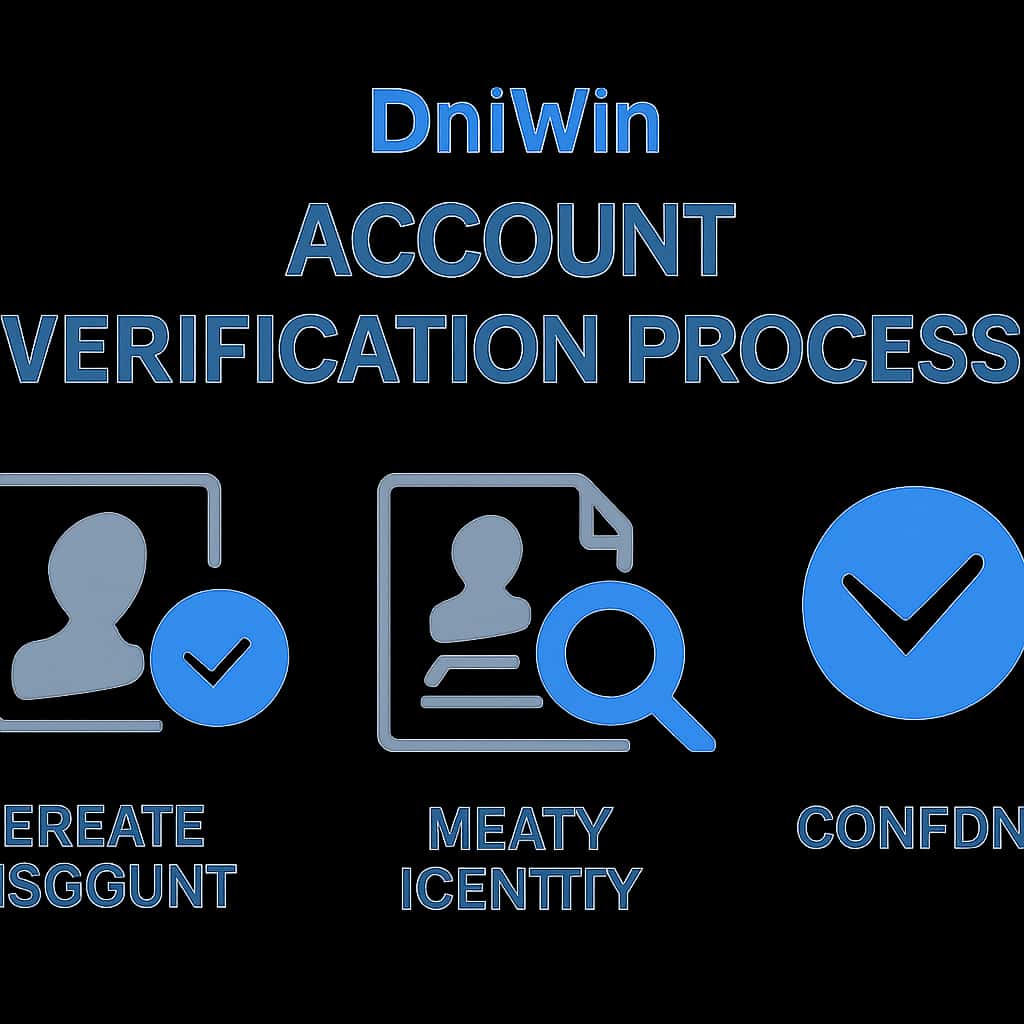 Diagram illustrating the Dm Win Account Verification Process.