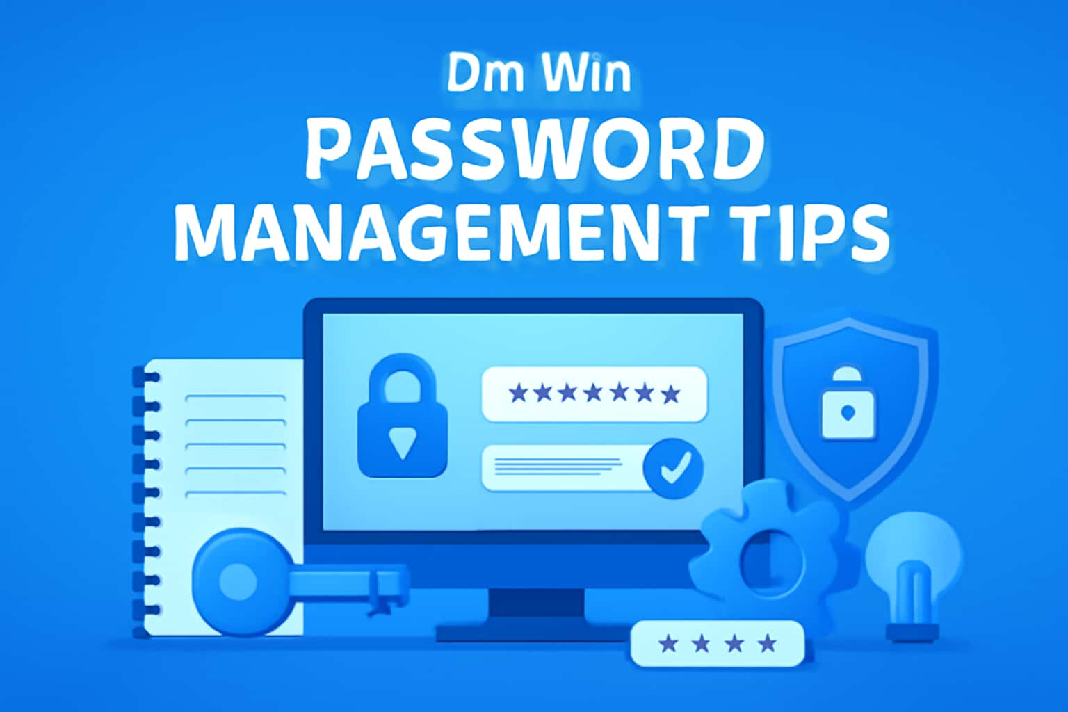 Visual representation of Dm Win password management strategies.