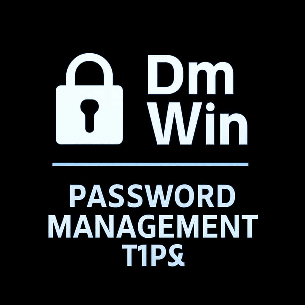 Icon depicting Dm Win password management tips.