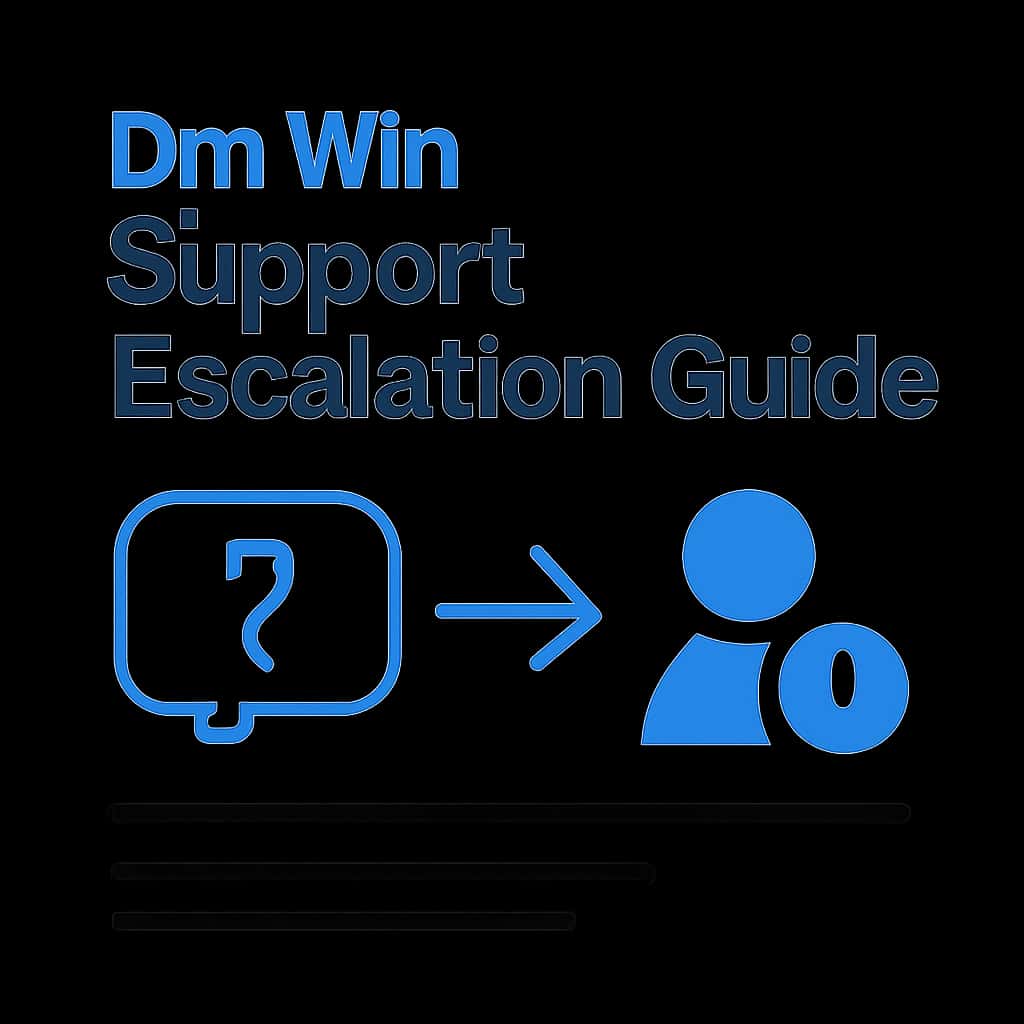 An educational diagram detailing key support processes for Dm Win.