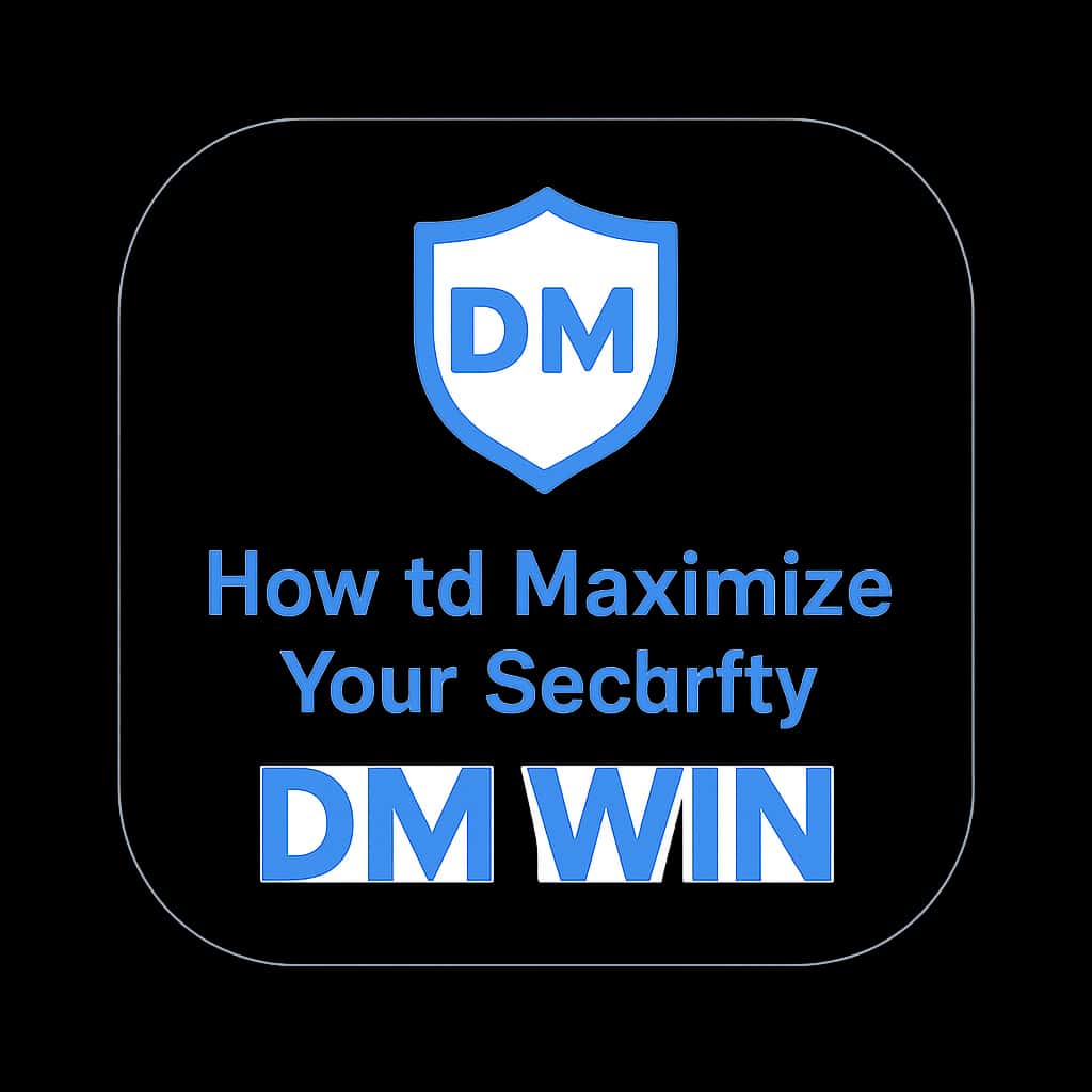 A badge displaying Dm Win security guide.