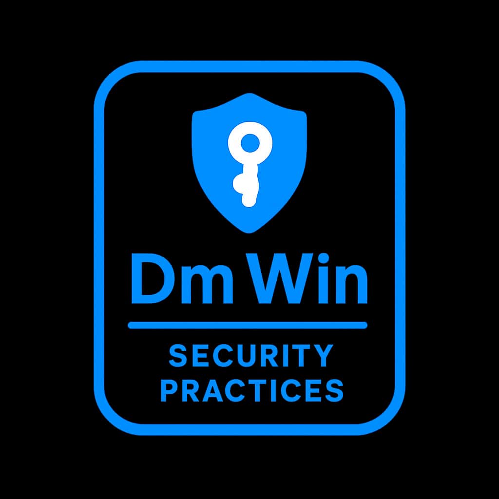 An icon depicting Dm Win security practices.