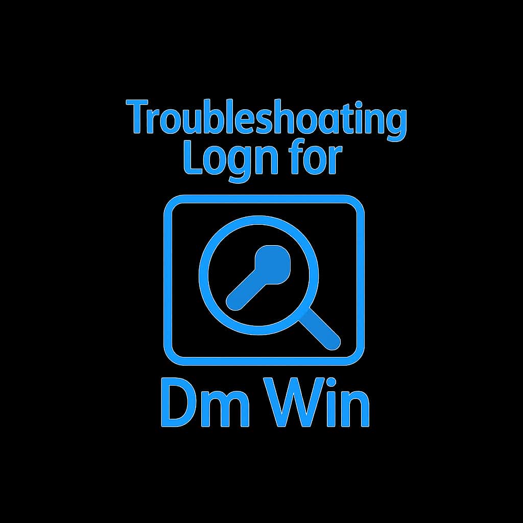 A badge symbolizing help for Dm Win login issues.