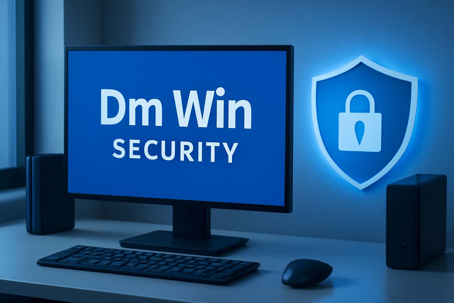 An informative scene illustrating Dm Win Security with a focus on secure access.